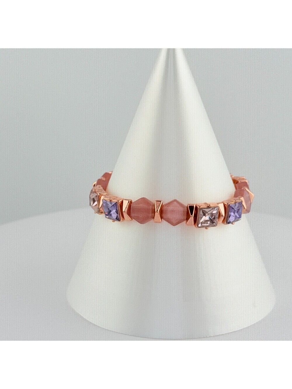 Bomb Party Single Stack Bracelet - on Rose Gold #11